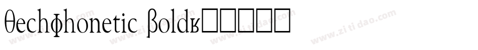 TechPhonetic Bold字体转换